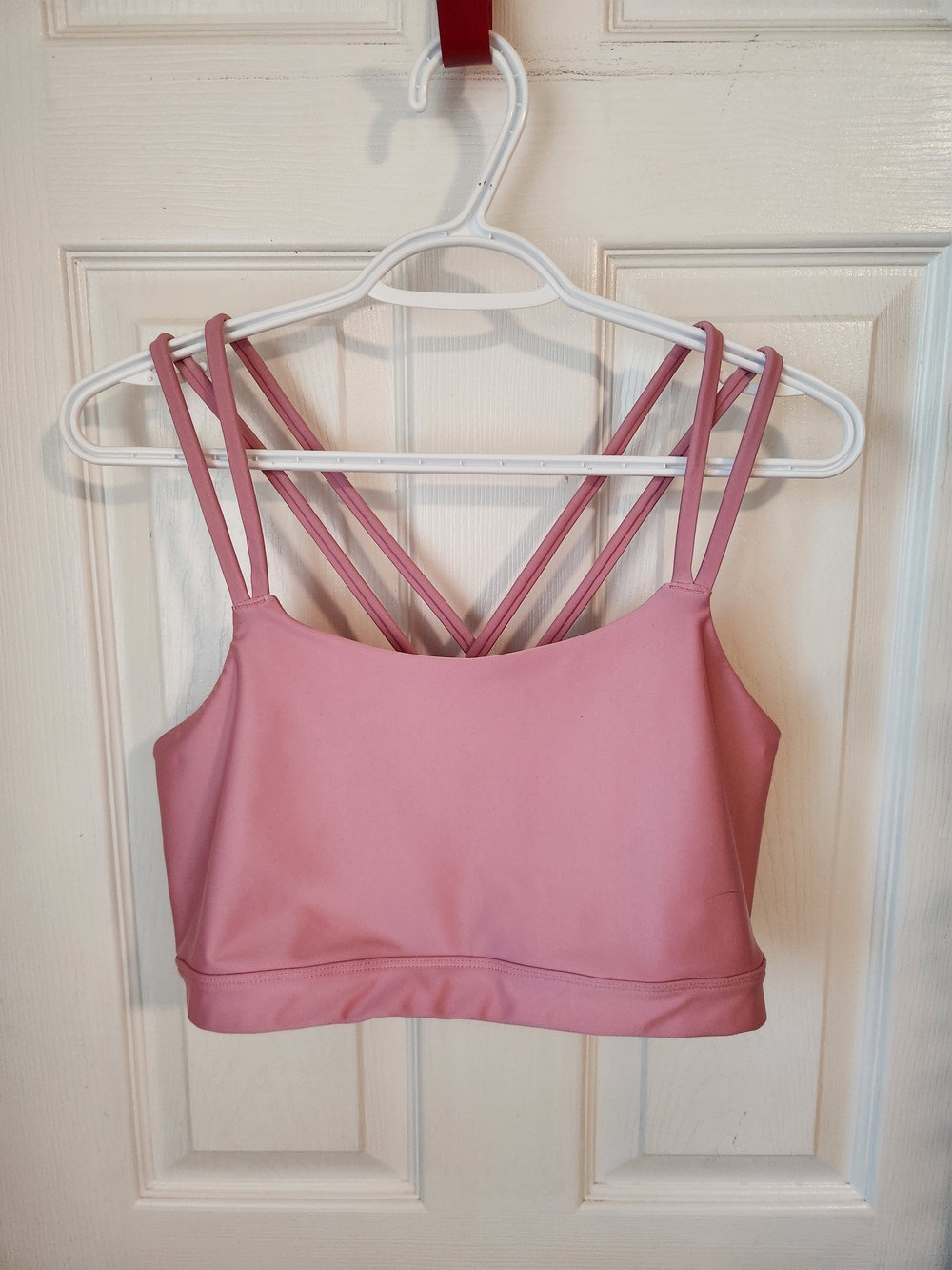 H&M Dusty Pink Strappy Sports Bralette